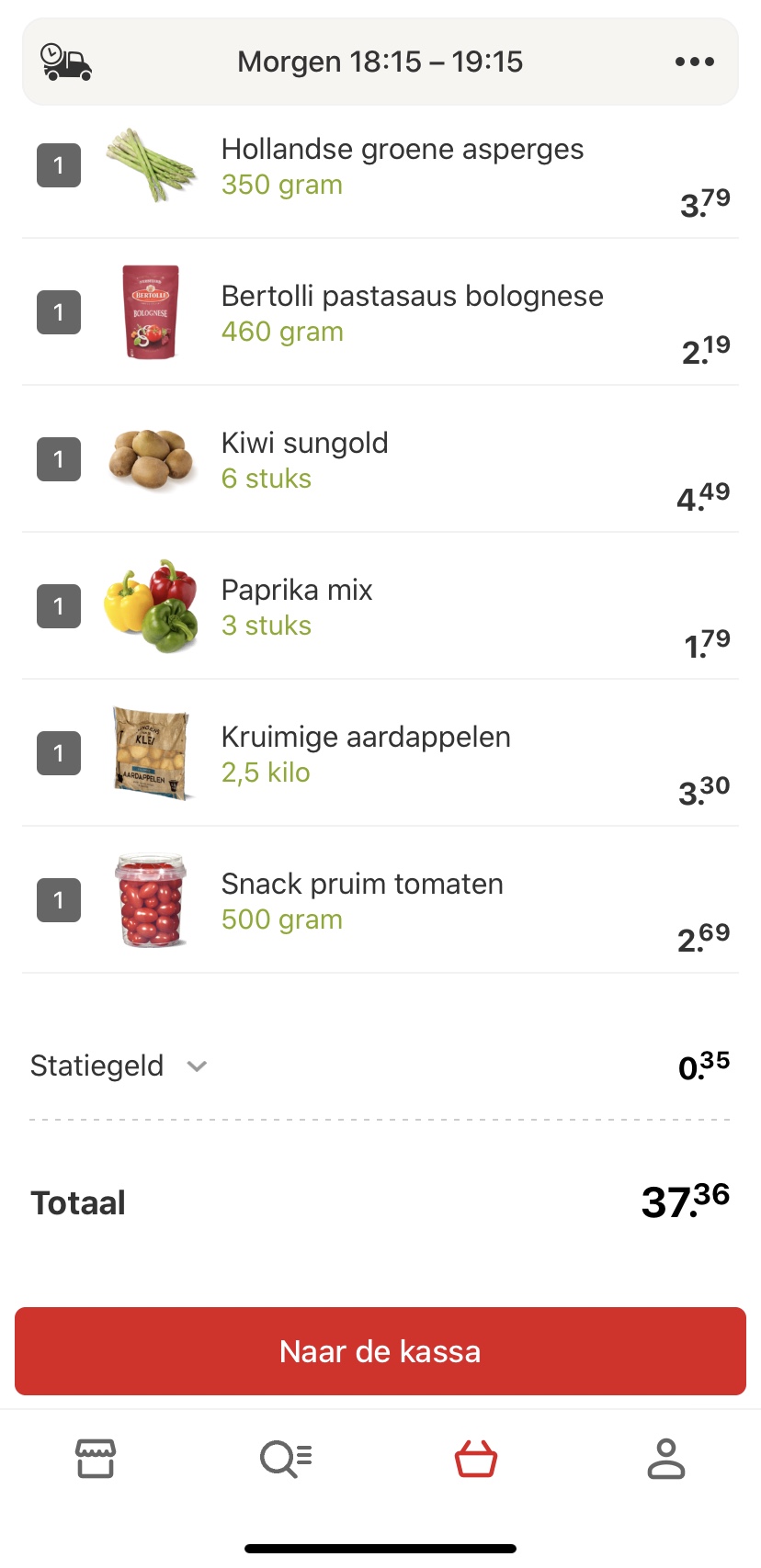 Boodschappen lijstje Picnic